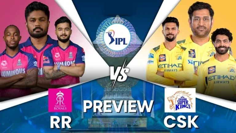 Rajasthan Royals vs Chennai Super Kings Timeline